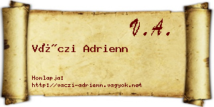 Váczi Adrienn névjegykártya