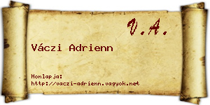 Váczi Adrienn névjegykártya